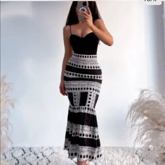 ZARA EMBROIDERED MIDI SKIRT - Picture 7 of 11